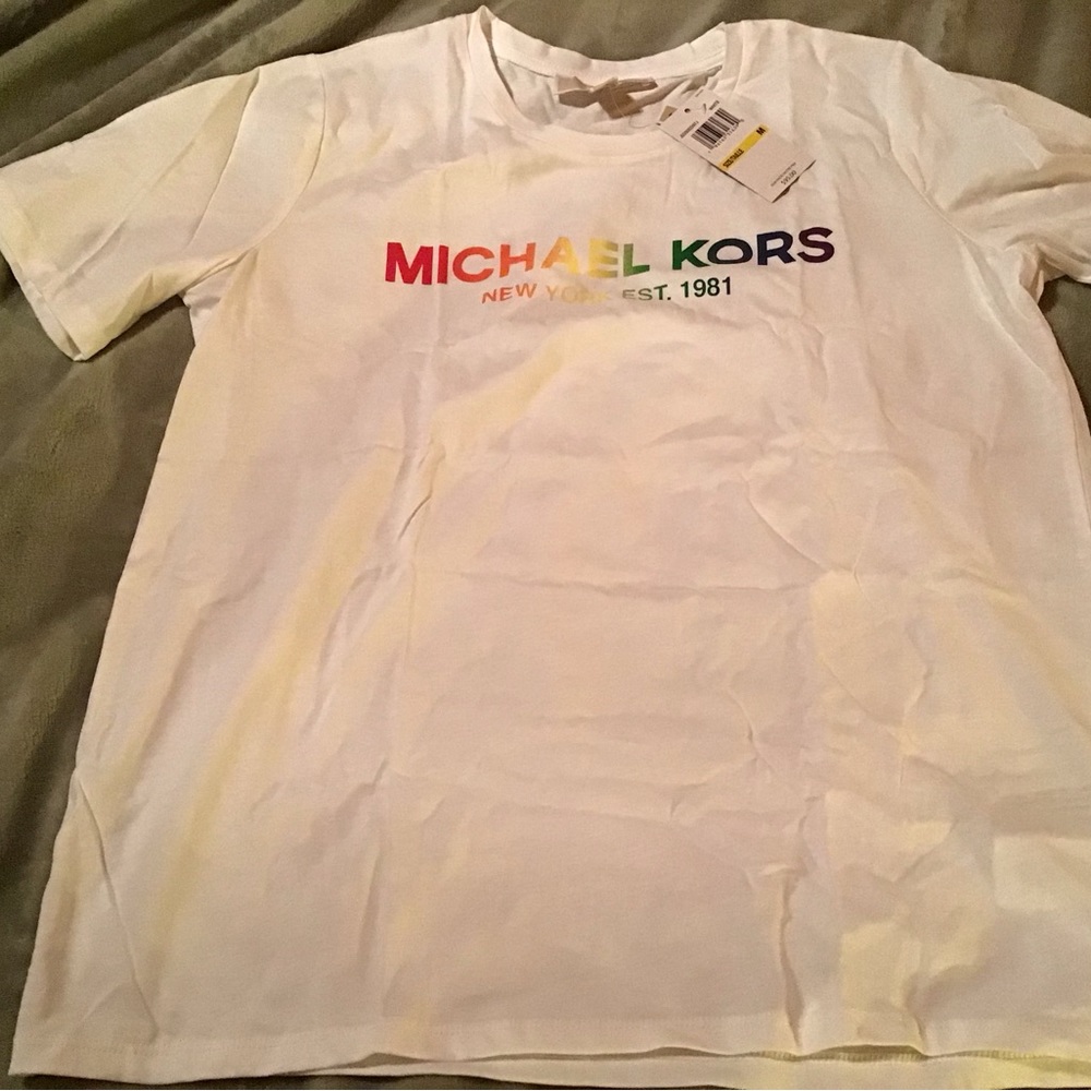micheal kors T-shirt multicoloured JU250SD97J medium new with tags $95